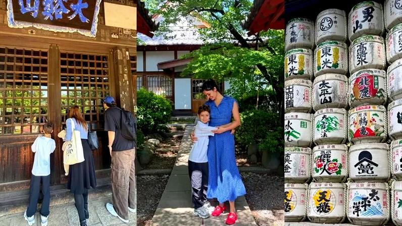 Sophie Charlotte compartilha registros de viagem ao Japão com o filho, Otto — Foto: Reprodução/Instagram