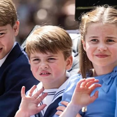 George, Louis e Charlotte cumprem a primeira missão oficial da Família Real