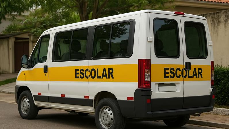 Van escolar com 10 crianças é assaltada na Zona Oeste de São Paulo — Foto: Imagem ilustrativa gerada por IA