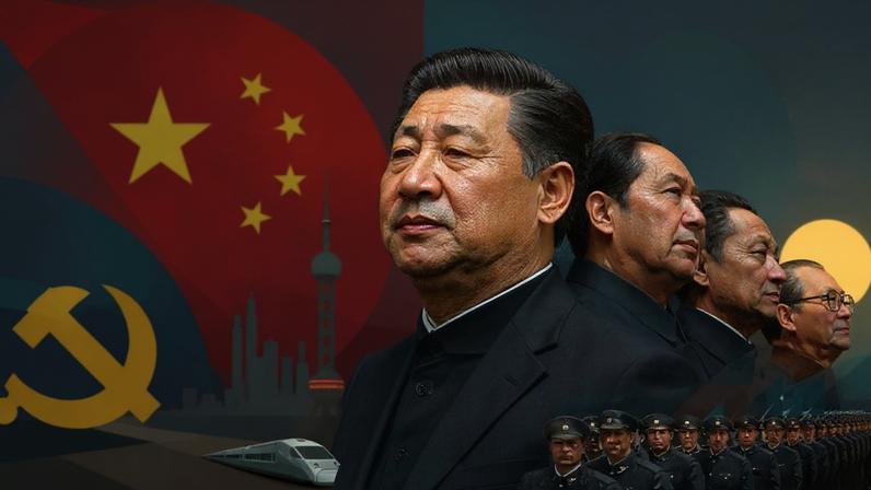 Ao contrário das nações democráticas que operam em ciclos eleitorais, o Partido Comunista Chinês opera em décadas. Ele pode esperar. Ele pode planejar. (Foto: Imagem criada utilizando Open AI/Gazeta do Povo)