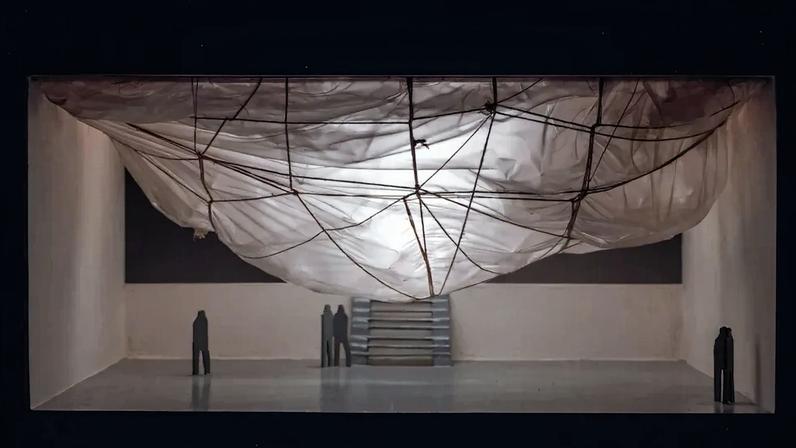 Scale model of *Air Package on a Ceiling*, 1968.