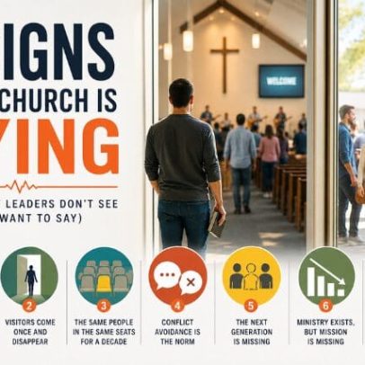Sete sinais de declínio gradual de uma igreja, sem alarde