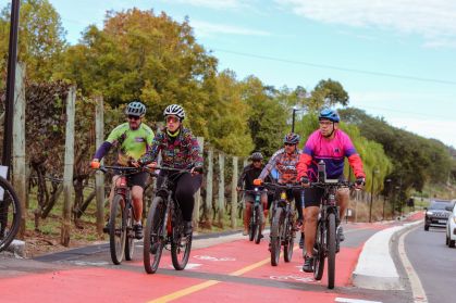Ciclovia Vale dos Vinhedos percorre parte da Estrada do Vinho, em Bento Gonçalves (RS)