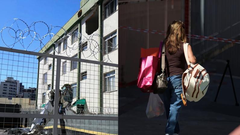Na manhã desta terça-feira (5/5), Avani Soares, moradora do edifício que fica na rua Ilacir Pereira Lima, decidiu voltar ao local para pegar alguns pertences