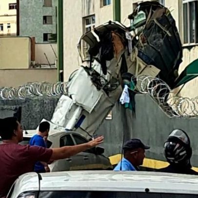 Fotos do avião que caiu em Belo Horizonte