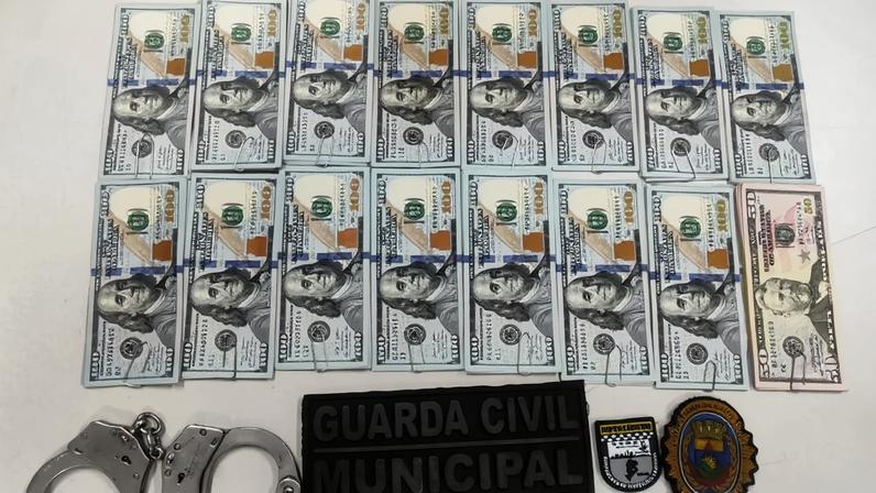 Valor furtado pelo suspeito foi recuperado pela Guarda Municipal
