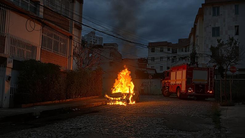 Crime foi flagrado por câmeras de segurança da região