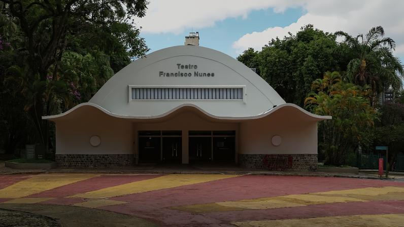 O Teatro Francisco Nunes, no Parque Municipal de BH