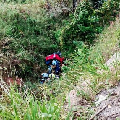 Homem ferido escala barranco e salva casal de idosos em MG após capotamento