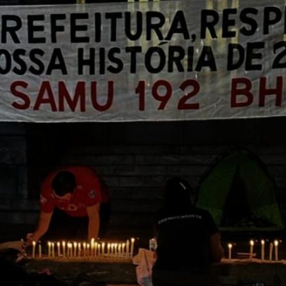 Vigília marca desligamento de 34 profissionais do Samu de BH