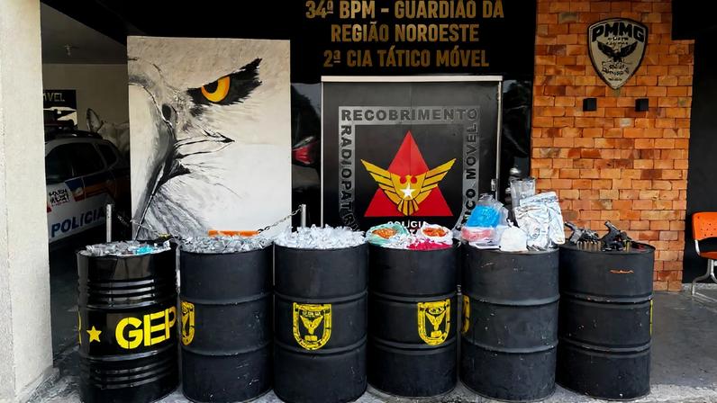 Militares chegaram ao local depois de receberem informações sobre movimentação suspeita