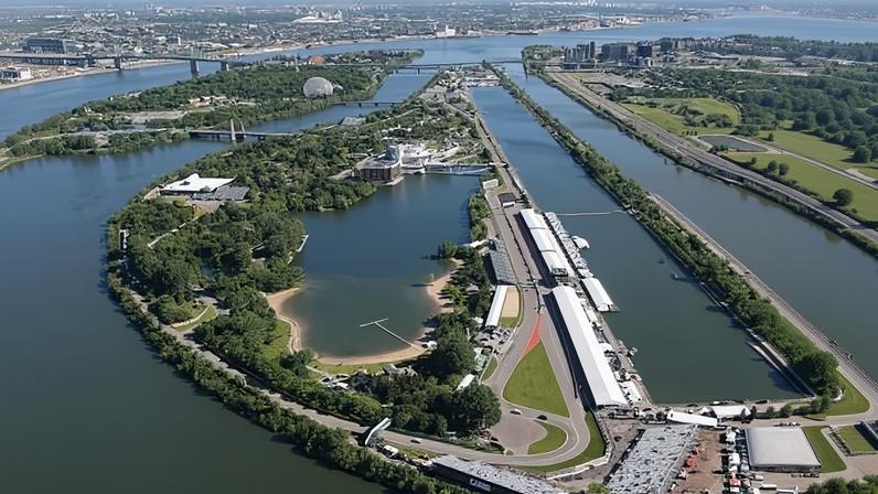 Circuito Gilles-Villeneuve, em Montreal, palco do GP do Canadá de Fórmula 1 em 2022