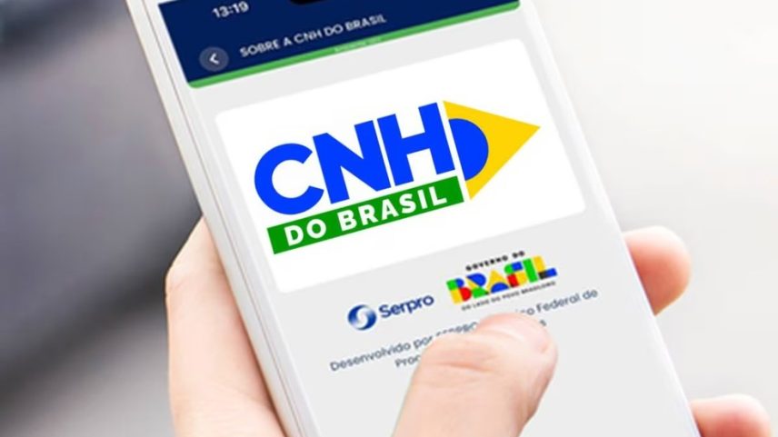 Aplicativo da CNH do Brasil — Foto: Divulgação / Serpro