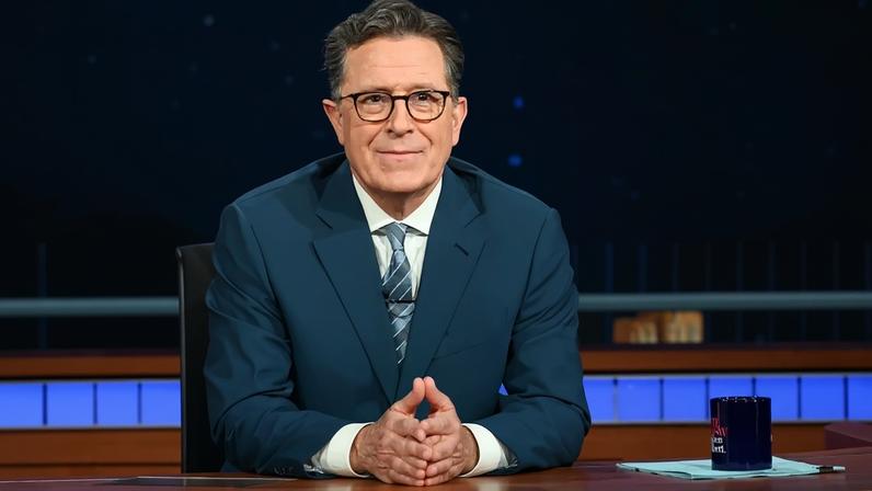 Stephen Colbert no programa 'The Late Show' - (//Divulgação)
