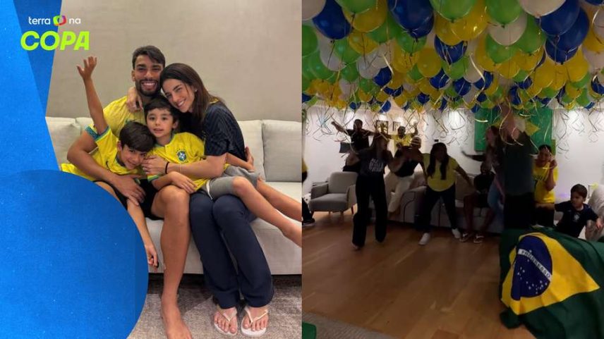 Jogadores celebram com as famílias após convocação de Ancelotti