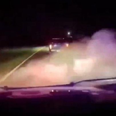 Homem usa cortina de fumaça para fugir da PRF no Paraná