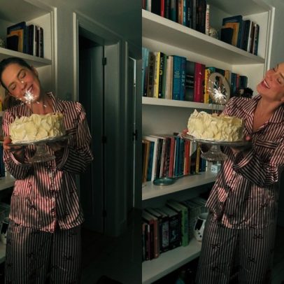 Sophia Abrahão comemora 35 anos com festa intimista em casa e posa de pijama