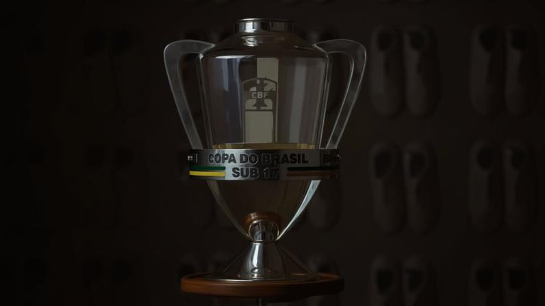 Troféu/taça da Copa do Brasil Sub-17 — Foto: Rafael Ribeiro/CBF