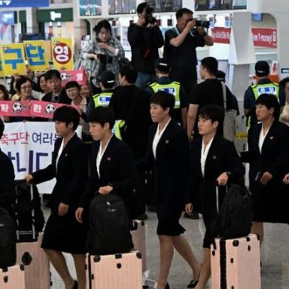 Time feminino da Coreia do Norte retorna ao Sul após sete anos