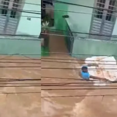 Homem é arrastado pela correnteza após enchente em Pernambuco
