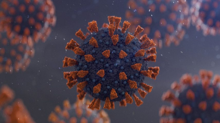 Imagem gerada por computador do Coronavirus COVID-19.
