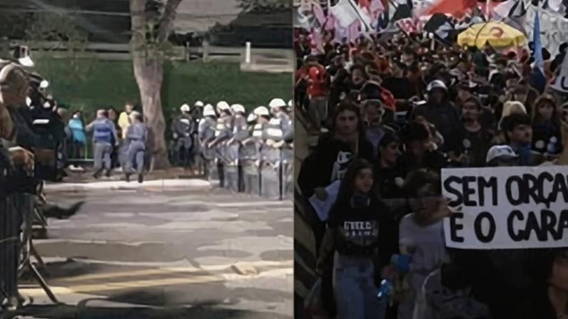 Segundo o DCE da USP, ao menos 30 mil pessoas participaram da manifestação que iniciou no Largo da Batata.