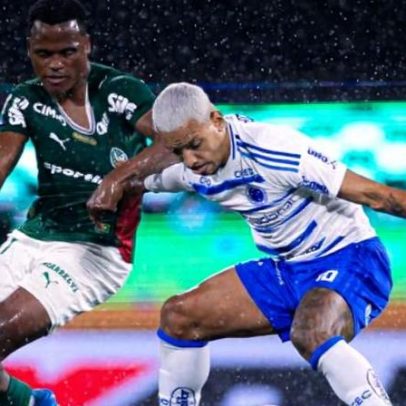 Cruzeiro empata com Palmeiras, líder do Brasileirão, em Barueri