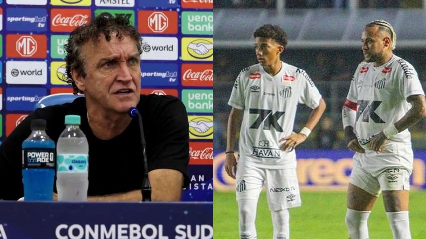 Cuca critica briga entre Neymar e Robinho Jr.; diz que ninguém está certo