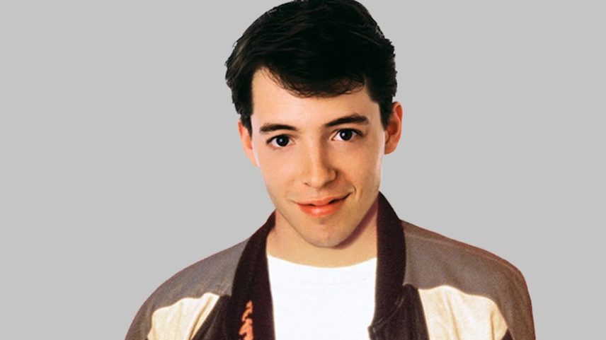 Matthew Broderick caracterizado como o personagem Ferris Bueller de 'Curtindo a Vida Adoidado' (1986)