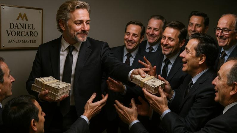Jornalismo tem de ir atrás de todos os que têm relação com Daniel Vorcaro, sem poupar ninguém. (Foto: Imagem criada utilizando ChatGPT/Gazeta do Povo)