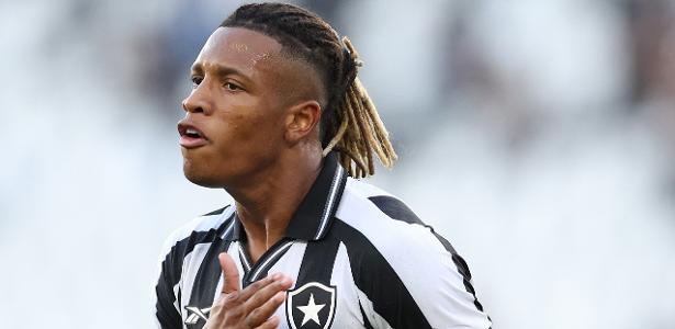 Danilo celebra gol do Botafogo sobre o Coritiba no Brasileirão