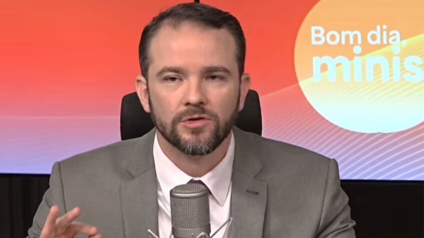 O ministro Dario Durigan, durante entrevista ao programa Bom dia, Ministro