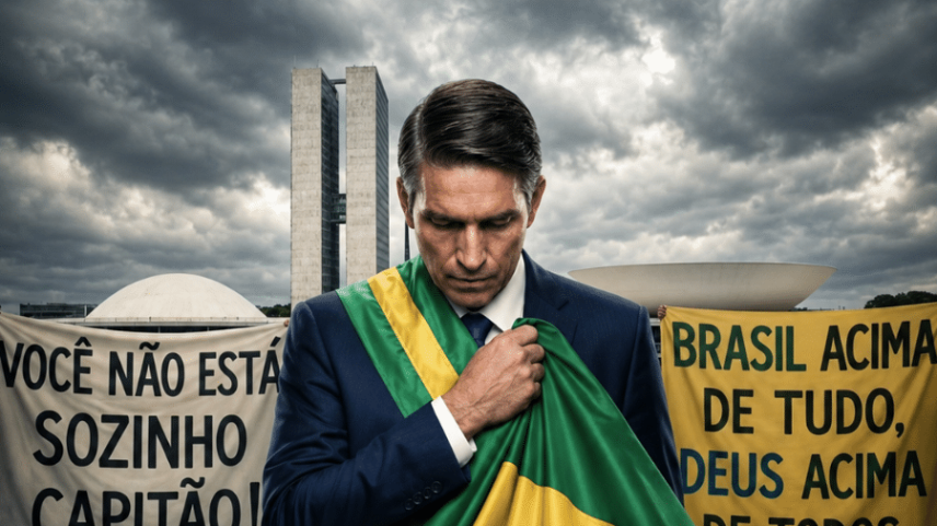 Imagem de divulgação do longa-metragem Dark Horse sobre a vida de Jair Bolsonaro