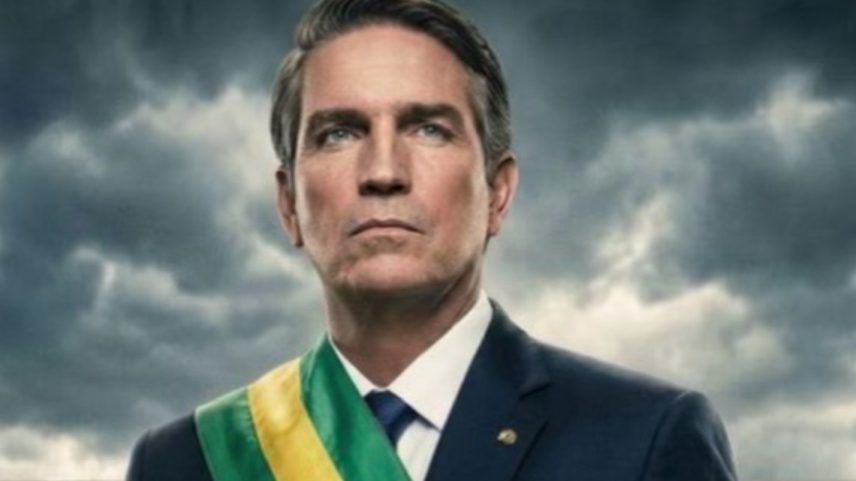 Jim Caviezel no pôster de 'Dark Horse' — Foto: Reprodução/Instagram/therealjimcaviezel