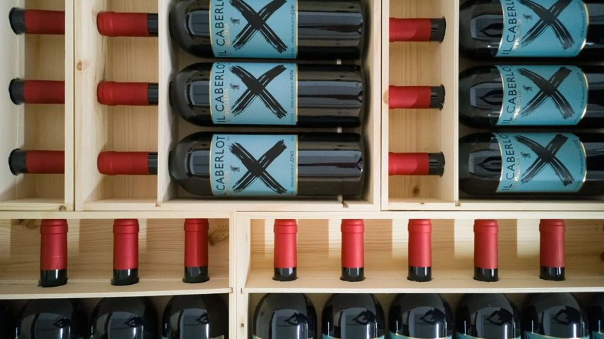 Podere Il Carnasciale Il Caberlot wine bottles
