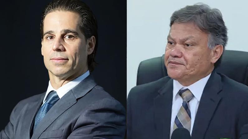 Criminalista Aury Lopes Jr., e o promotor Lincoln Gakiya • Reprodução