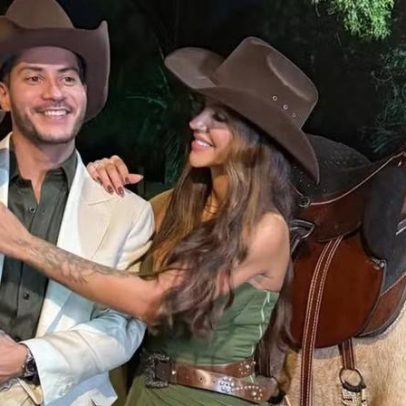 Jheny Santucci divulga álbum de casamento em que foi madrinha com Arthur Aguiar