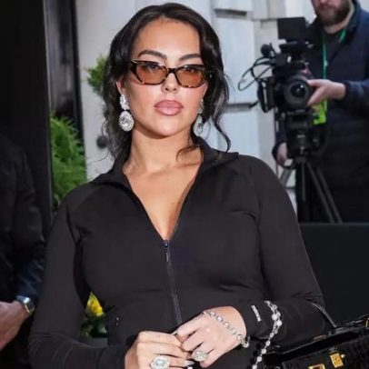 Georgina Rodríguez impressiona com look a caminho do Met Gala