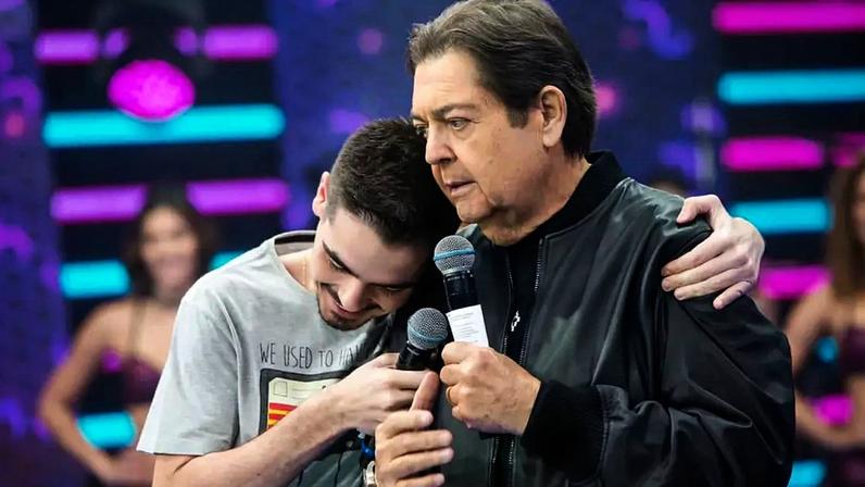 Faustão e João Silva quando trabalhavam juntos na Band