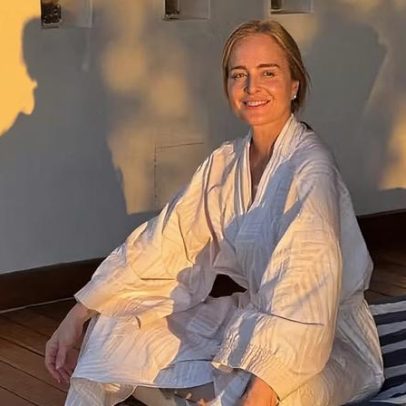 Angélica abre fotos e explica por que começou a meditar para enfrentar correria