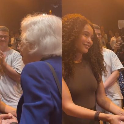 Alinne Moraes registra homenagem de Fernanda Montenegro a Taís Araujo em peça