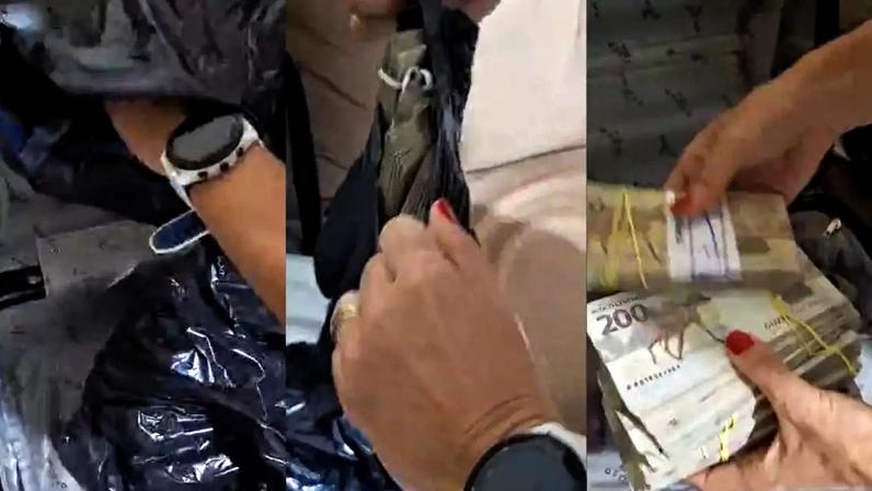 Mala com dinheiro é encontrada pela PF em nova fase da operação contra fraude do INSS