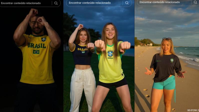 Dancinha da Copa: como fazer a trend da usando IA no CapCut passo a passo — Foto: Reprodução/TikTok