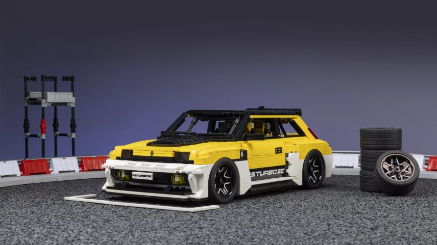 Designer constrói miniatura de carro elétrico com blocos de montar — Foto: Reprodução/@devonbricks