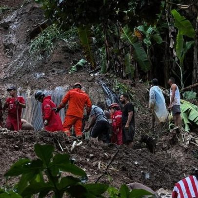 Temporais deixam 10 mortos e ao menos 3 desaparecidos, seis mortes em Pernambuco
