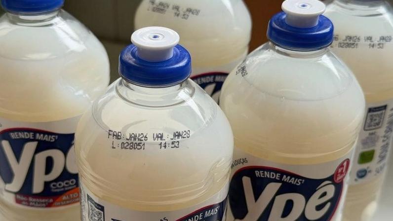 Detergentes Ypê de lote com final 1
