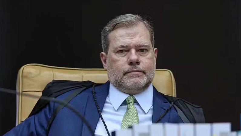 — Foto: Ministro Dias Toffoli na sessão Extraordinária do STF
