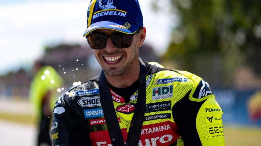 Piloto da VR46 tem vitória heróica após se envolver em acidente