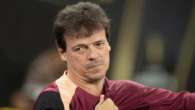 Diniz durante a partida entre Corinthians e Platense pela Libertadores