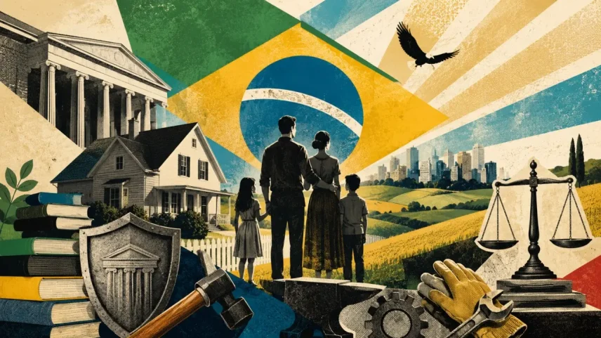 Um direitista não pode se contentar em virar somente um cabo eleitoral do “menos pior”, vendo todas as suas pautas conservadoras serem destruídas no processo. (Foto: Imagem criada utilizando Open AI/Gazeta do Povo)